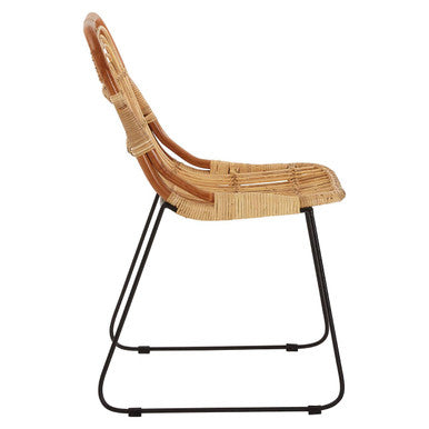 Orsina Java Tiger Rattan Accent Chair – Woven Modern Lounge Seating