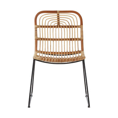 Orsina Java Tiger Rattan Accent Chair – Woven Modern Lounge Seating