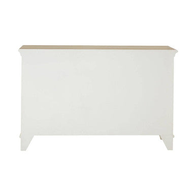 Orsina Hendra Storage Cabinet – Weathered White with 6 Willow Baskets