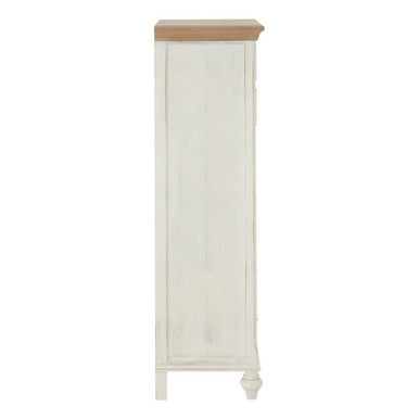 Orsina Hendra Antique Style 7 Drawer Chest – Natural and Cream Wood