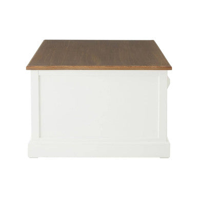 Orsina Hardwick Coffee Table – Fir Wood Top with 3 Storage Drawers