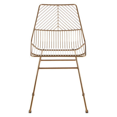 Orsina District Gold Wire Chair – Modern Metal Sculptural Seating