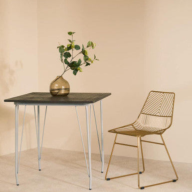 Orsina District Gold Wire Chair – Modern Metal Sculptural Seating
