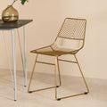 Orsina District Gold Wire Chair – Modern Metal Sculptural Seating