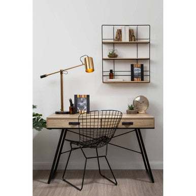 Orsina District Black Metal Wire Chair – Minimalist Industrial Seating