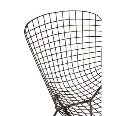Orsina District Black Metal Wire Chair – Minimalist Industrial Seating