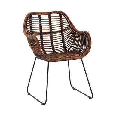 Orsina Java Natural Rattan Gita Chair – Handwoven Modern Accent Seat