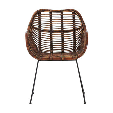 Orsina Java Natural Rattan Gita Chair – Handwoven Modern Accent Seat