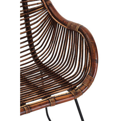 Orsina Java Natural Rattan Gita Chair – Handwoven Modern Accent Seat
