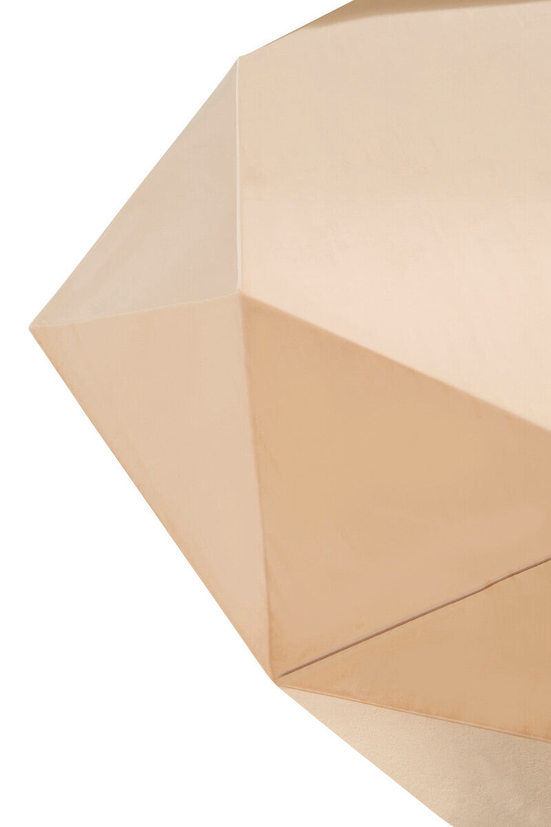 Orsina Allure Rose Gold Hexagonal Coffee Table | Stainless Steel