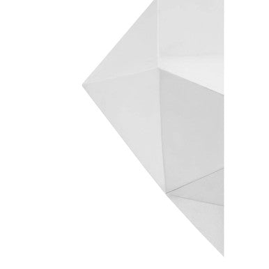 Orsina Silver Hexagonal Coffee Table – Diamond Cut Stainless Steel