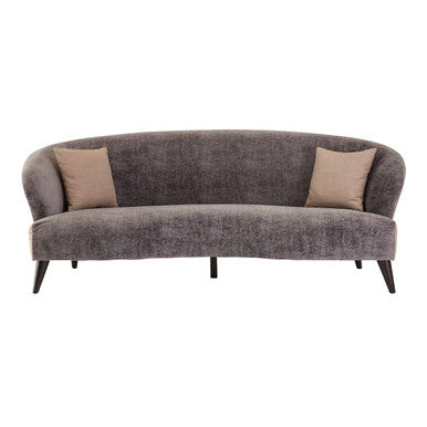 Orsina Reine 3 Seater Grey Velvet Sofa | Two-Tone Modern Couch