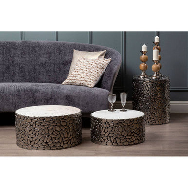 Orsina Reine 3 Seater Grey Velvet Sofa | Two-Tone Modern Couch