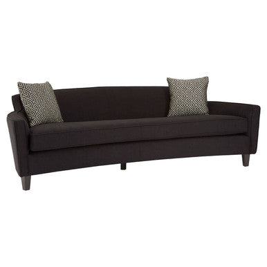 Orsina Rania 3-Seater Black Dimity Fabric Sofa – Modern Chevron Weave
