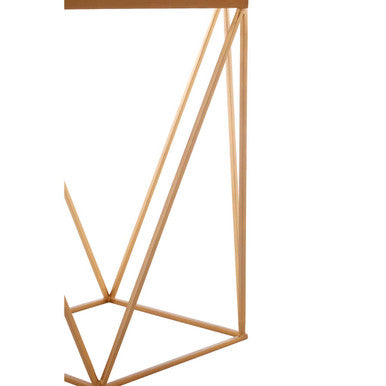 Orsina Shalimar Square Marble Side Table – Gold Geometric Base