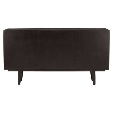 Orsina Malta Sideboard – Mango Wood Storage with Gold Sliding Doors