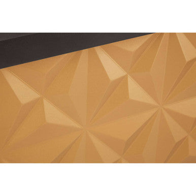 Orsina Malta Sideboard – Mango Wood Storage with Gold Sliding Doors
