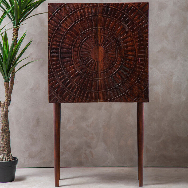 Orsina Vence Mango Wood Accent Cabinet – Natural Tribal Storage
