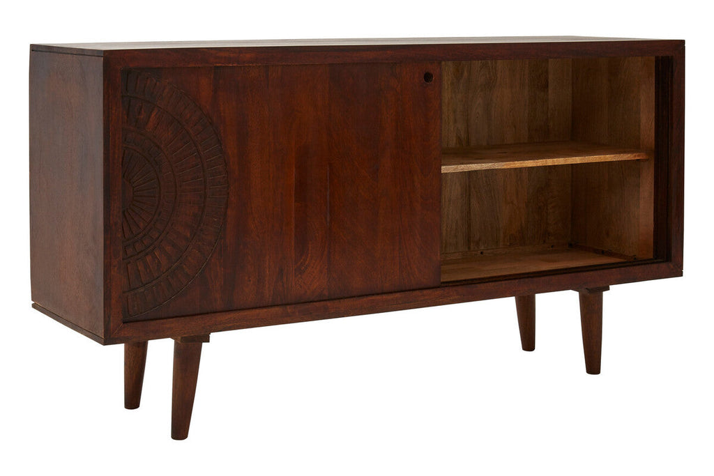 Orsina Vence Mango Wood Sideboard – Carved Brown Wooden Buffet