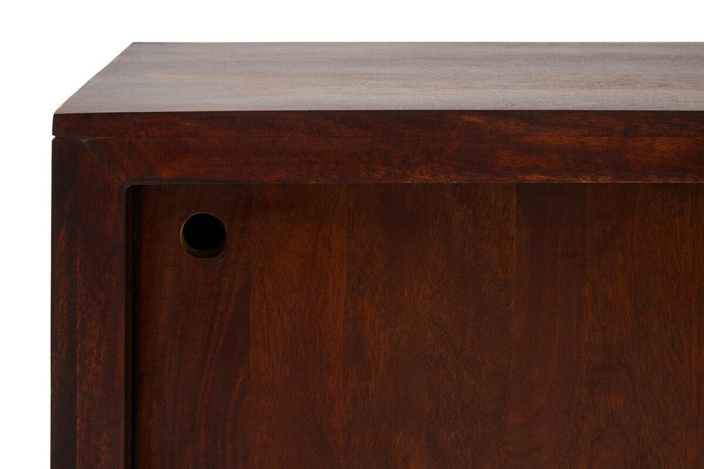 Orsina Vence Mango Wood Sideboard – Carved Brown Wooden Buffet