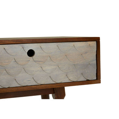 Orsina Mango Wood Console Table – 2 Drawer Coastal Pastel Wash