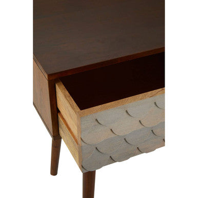 Orsina Mango Wood Console Table – 2 Drawer Coastal Pastel Wash