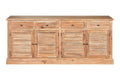 Orsina Lyon Oak Wood Sideboard – Whitewash Finish Storage Cabinet