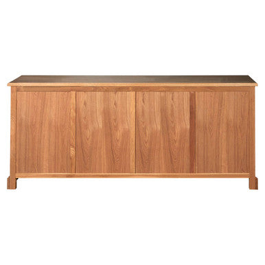 Orsina Lyon Oak Wood Sideboard – Whitewash Finish Storage Cabinet