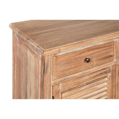 Orsina Lyon Oak Wood Sideboard – Whitewash Finish Storage Cabinet