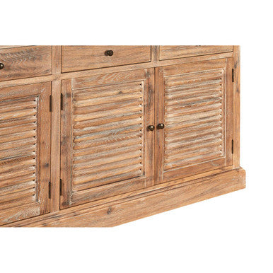 Orsina Lyon Oak Wood Sideboard – Whitewash Finish Storage Cabinet