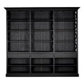 Orsina Lyon Black Birchwood Large Cabinet – Modern Storage Display