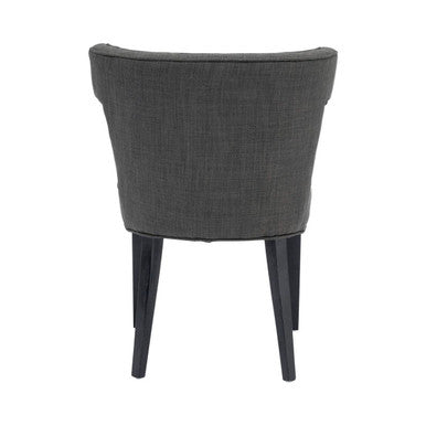Orsina Oria Grey Fabric Dining Chair | Tufted Modern Seating