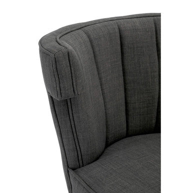 Orsina Oria Grey Fabric Dining Chair | Tufted Modern Seating