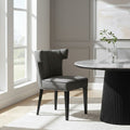 Orsina Oria Grey Fabric Dining Chair | Tufted Modern Seating