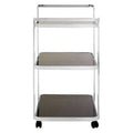 Orsina Alvaro Chrome Drinks Trolley – 3-Tier Modern Bar Cart with Wheels