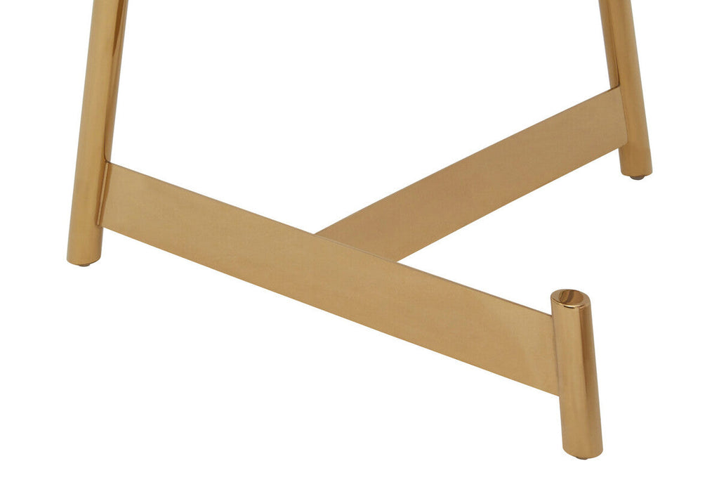 Orsina Alvaro Rose Gold Round Coffee Tables - Set of 2 Nested Frames