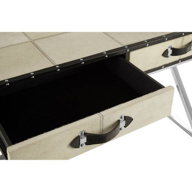 Orsina Kensington Mango Wood 2-Drawer Console Table with Z-Legs