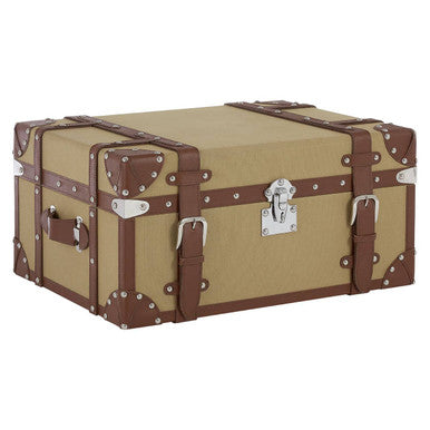 Orsina Columbus Small Canvas Storage Trunk – Vintage Style Chest