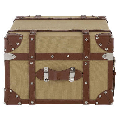 Orsina Columbus Small Canvas Storage Trunk – Vintage Style Chest