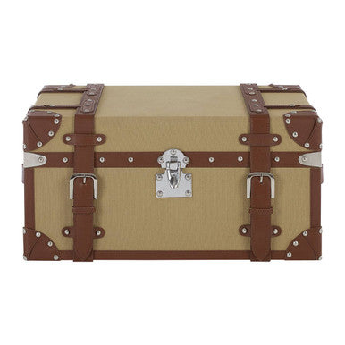 Orsina Columbus Small Canvas Storage Trunk – Vintage Style Chest