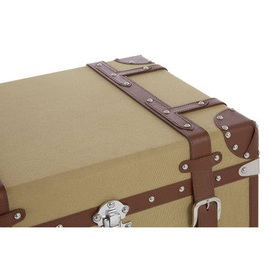 Orsina Columbus Small Canvas Storage Trunk – Vintage Style Chest