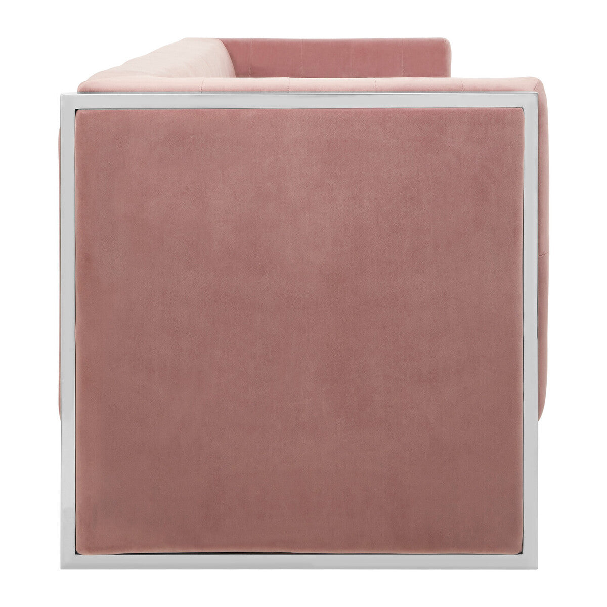 Orsina Vogue 3-Seater Pink Velvet Sofa – Modern Tufted Couch