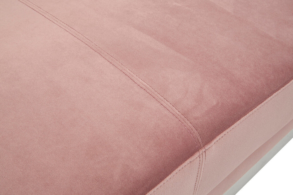 Orsina Vogue 3-Seater Pink Velvet Sofa – Modern Tufted Couch