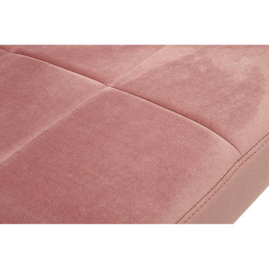 Orsina Vogue Pink Velvet Lounge Chair – Tufted Modern Accent Seat