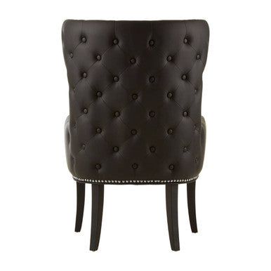 Orsina Doucet Fabric Armchair | Two-Tone Tufted Accent Chair