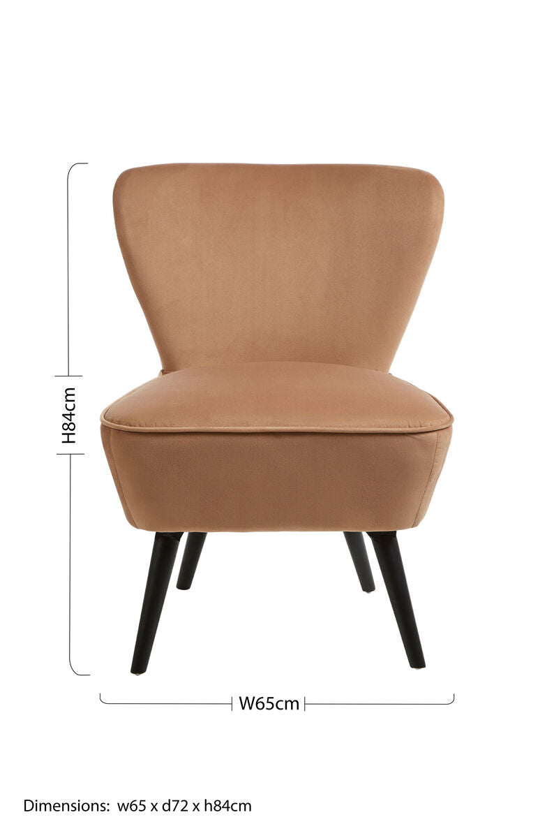 Orsina Darcy Natural Fabric Accent Chair – Modern Upholstered Armchair