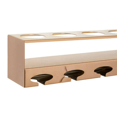 Orsina Novo 6 Bottle Wine Rack with Stemware Holder – Rose Gold