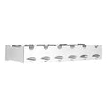 Orsina Novo 6 Bottle Wine Rack with Stemware Holder – Silver Wide