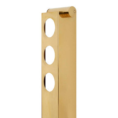 Orsina Novo 6 Bottle Vertical Wine Rack – Gold Finish Metal Storage