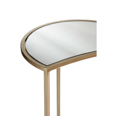 Orsina Avantis Nesting Side Tables - Set of 2 Gold & Mirrored Glass